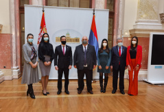 16 December 2020  The Members of the Parliamentary Friendship Group with Venezuela with the Ambassador of the Bolivarian Republic of Venezuela to Serbia